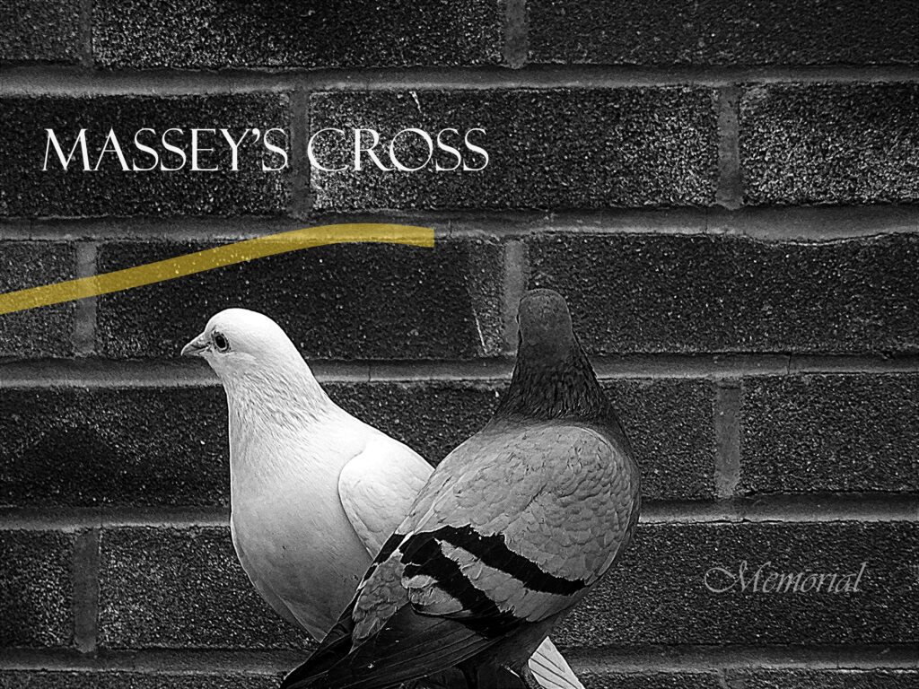 Cover artwork for 'Memorial', the album release from Massey's Cross.
