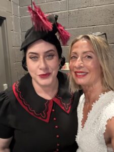 Joanna Long with Davina Sowers of Davina and the Vagabonds, following a live performance at Cluny 2 Newcastle in May 2026, reviewed by Joanna Long for Echoes In Ink