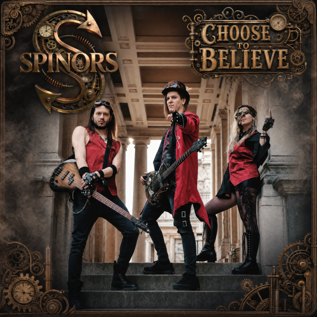 Single cover artwork for 'Choose To Believe' by Spinors, reviewed by Joanna Long of Echoes In Ink