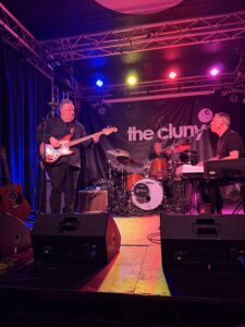 Photo of the Steve White Trio performing at The Cluny, Newcastle, on 10th April 2026, reviewed by Joanna Long of Echoes In Ink