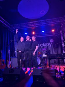 Photo of the Steve White Trio performing at The Cluny, Newcastle, on 10th April 2026, reviewed by Joanna Long of Echoes In Ink