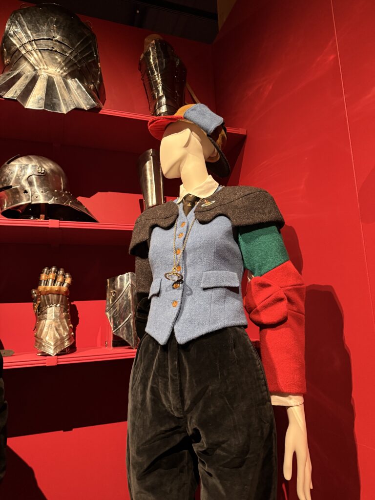 Photo of Vivienne Westwood creations taken by Joanna Long at the exhibition at The Bowes Museum, reviewed for Echoes In Ink 2026