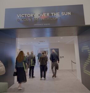 Photo of the entrance to the Victory Over The Sun: Encounters With Light exhibition, at The Light, Durham August 2026