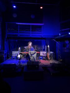 Photo of Ruth Lyon supporting Lucca Mae ahead of her set at The Cluny in Newcastle September 2026